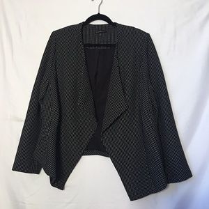 Lane Bryant dotted black blazer